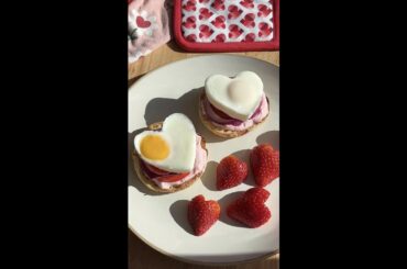 Heart-Shaped Poached Eggs