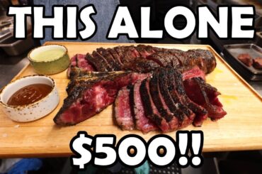 My Crazy $1000 STEAKHOUSE Lunch in Los Angeles!