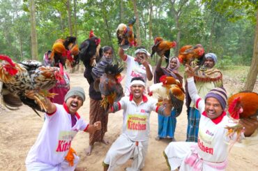 Village famous local Red Country Chicken curry cooking for village people | Deshi Morog Curry