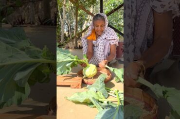 Olkopi with Moong Dal | Simple Village Recipe #shorts #recipe #cooking