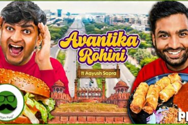 Avantika Rohini Street Food with @AayushSapra  | Veggie Paaji Delhi Food