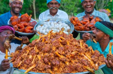 MUTTON BIRYANI | Nalli Biryani Recipe Cooking in Village | Mutton Bone Marrow Biryani | Mutton Shank