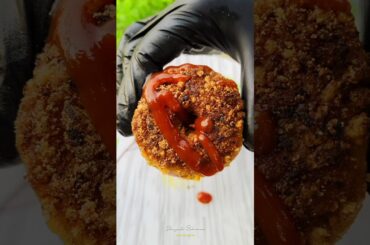 Crispy Potato Egg Ring Snacks #shorts #potato #shortsfeed #asmr #cooking #snacks #food