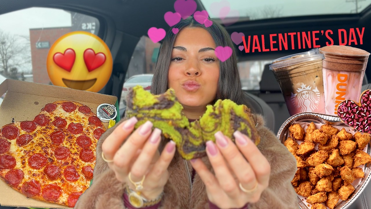 Eating Only Valentine’s Fast Food for a Day ❤️ Eating Only Valentine’s Fast Food for a Day ❤️