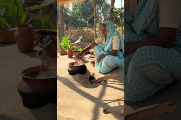 Simple Village Meal | Clay Pot Rice Dal Aloo #Shorts #cooking #reels