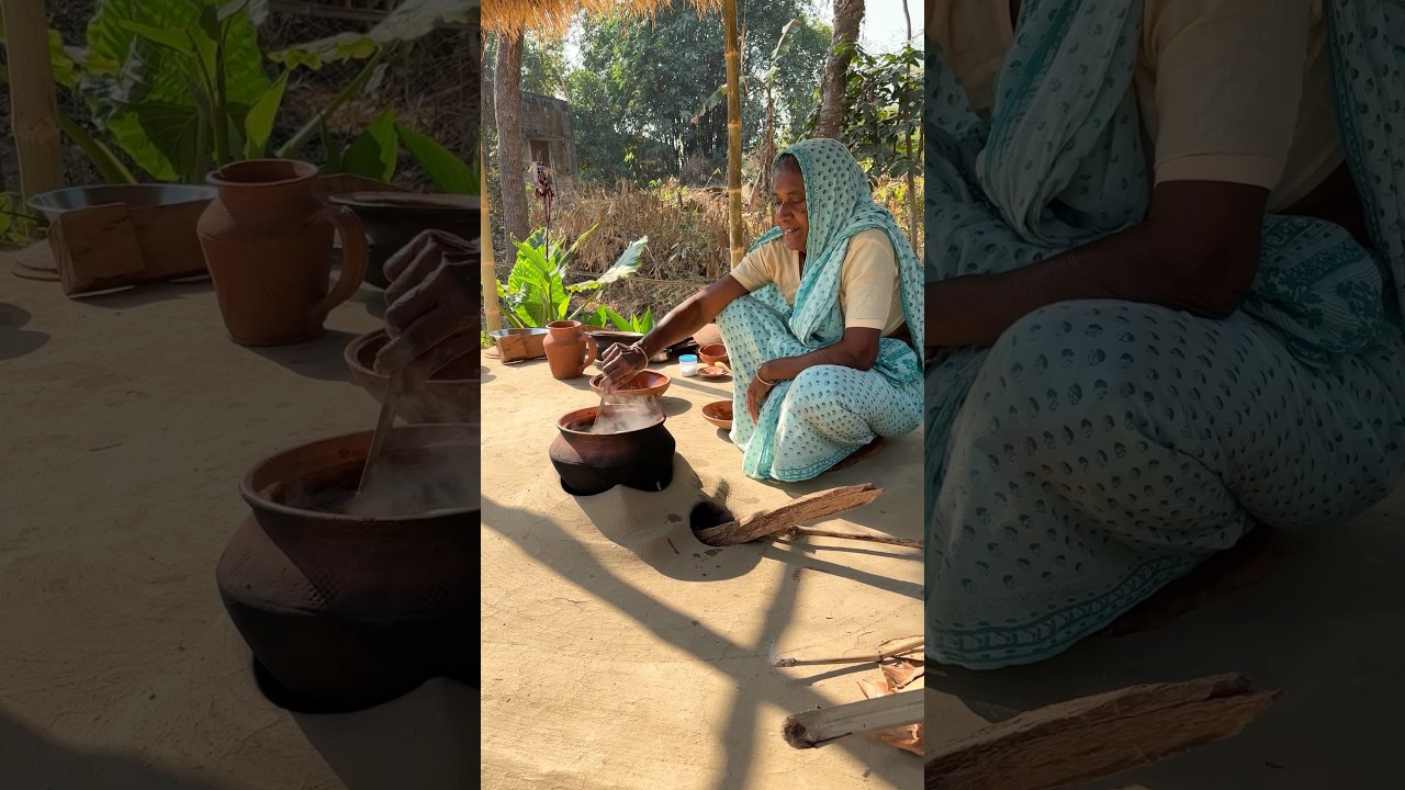 Simple Village Meal | Clay Pot Rice Dal Aloo #Shorts #cooking #reels Simple Village Meal | Clay Pot Rice Dal Aloo #Shorts #cooking #reels