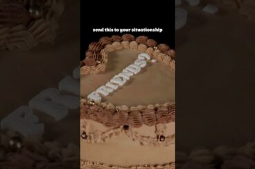 Vintage Chocolate Mocha Heart Cake