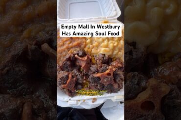 This empty mall on Long Island serves amazing soul food from a vendor called Gretel and sons #food