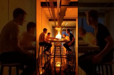 Luxury Black Marble Epoxy Floor Transformation | Modern Industrial Chef’s Table Kitchen ✨