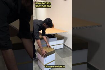 Smart coffee table convert into dining table @customcomfort 8104440956 #customcomfort #diytable