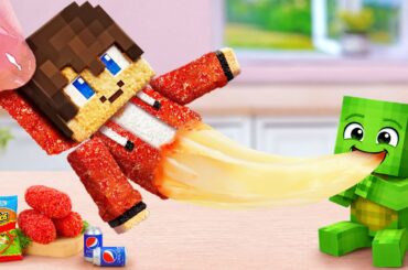 Where is JJ and Mikey 🍟 How To Make Best Chicken Nugget Recipe 💖 Tina Mini Cooking