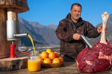 A GIANT LEG Juiced from the Inside with Special Marinade