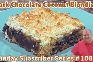 Dark Chocolate Coconut Blondies - WOW!   WOW! and more WOW!