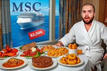 I booked a MSC Yacht Club SUITE just for the food ($2500 Cruise Trip)