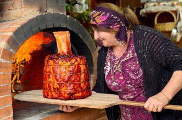 Grandma Cooks Giant Beef Thor’s Hammer - Juicy Meat Falls Off the Bone!