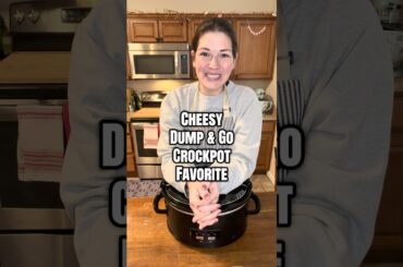 Cheesy Dump & Go Crockpot Favorite! #recipe #fypシ #crockpot #cooking #potato  #cheese #dinner #yum