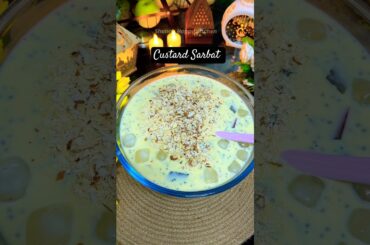 💥Custard Agar Agar Sharbat Recipe #CustardMilkshake #Summer#shorts #cooking iftardresserrecipe2026