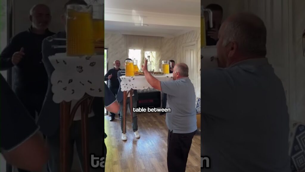 Lifting a Table With Only His Teeth! 🦷