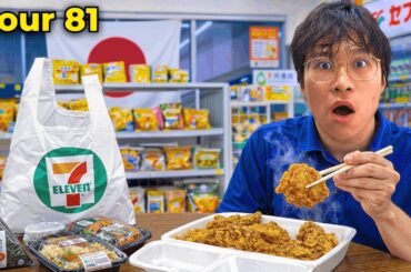 I Ate ONLY Japanese Convenience Store Food For 100 Hours