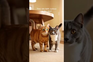 Cats Turn the Dining Room into a Playground 😸 #catfamily #catheart #cat