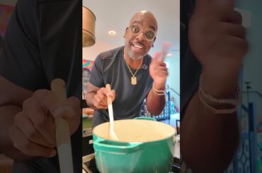 Lobster risotto! Grab the recipe at weeknight table dot com.