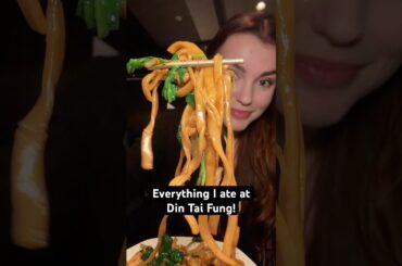 Everything I ate at Din Tai Fung! #ChineseFood #Dumplings#Noodles #dintaifung #eating #foodie