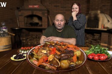 Cooking Dimlama on Open Fire in a Kazan! 🔥🥘