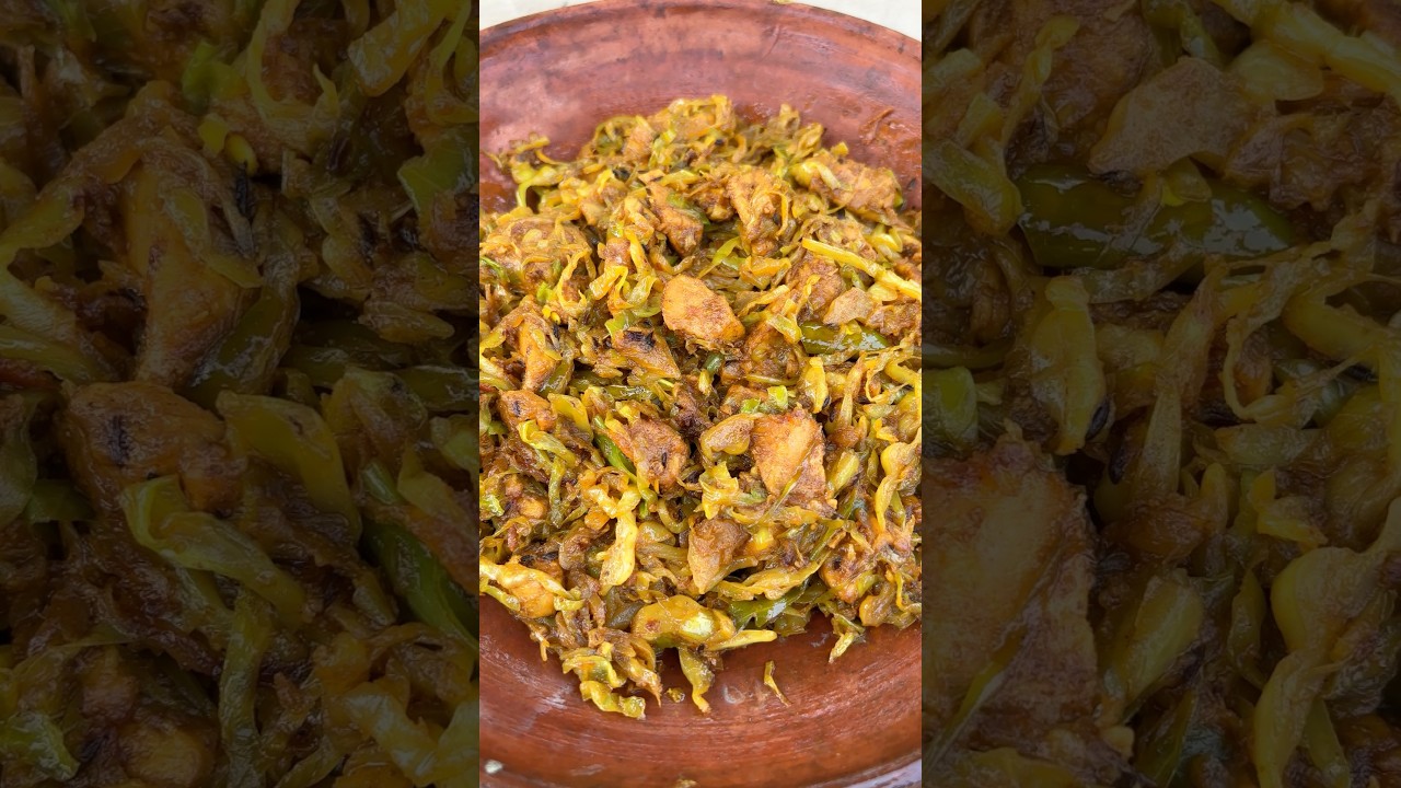 Village Style Chicken with Cabbage | Simple Home Cooking #cooking #recipe #shorts Village Style Chicken with Cabbage | Simple Home Cooking #cooking #recipe #shorts