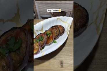 RING OMELETE 😋🤤#shorts #recipe #cooking #omelette #viral