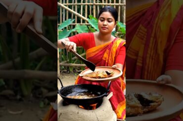 Authentic local fish fried in a rural clay pot | #shorts #cooking #recipe #FishFry