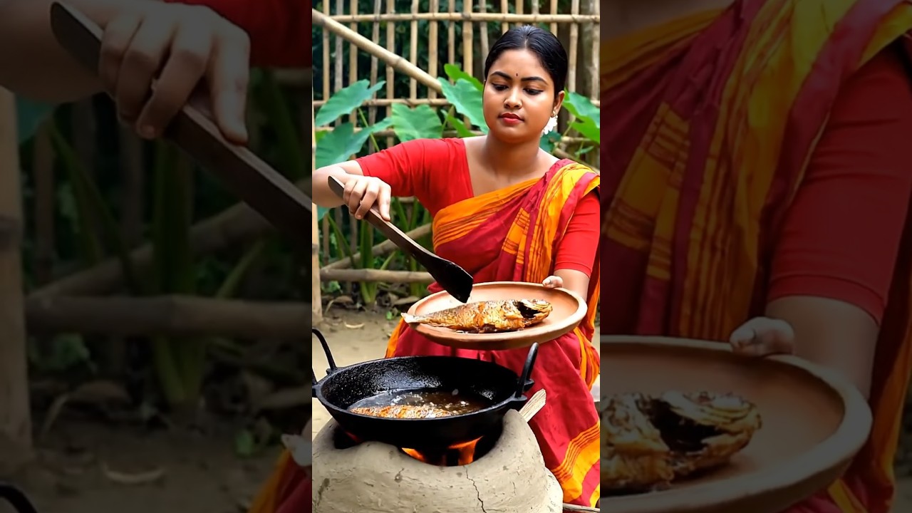 Authentic local fish fried in a rural clay pot | #shorts #cooking #recipe #FishFry Authentic local fish fried in a rural clay pot | #shorts #cooking #recipe #FishFry