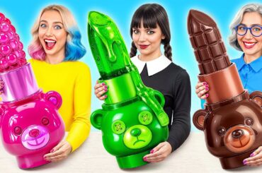 Wednesday vs Grandma Cooking Challenge | Funny Cooking Tricks by Multi DO Challenge