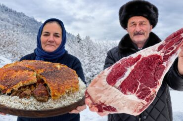 Snowy Village Lamb Plov and Family Table