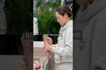 Back rib(slow cook)Routine✨ #cooking #food #texasbbq #backrib #bbq