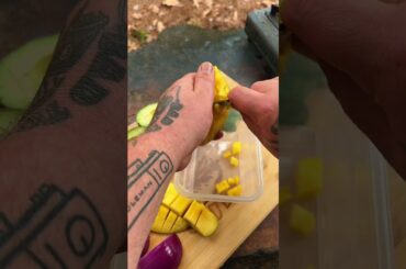 Cooking coconut shrimp #outdoors #fishing #cooking