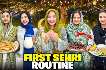 First Sehri Karli Alhamdulilah😇♥️|Dining Room Ki Safayi Karni Par Gayi😱😢|Ramadan Mubarak🌙|Sistrology