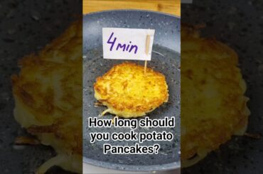 Potato Pancakes Test Video. How long should you cook?#cooking #experiements #food #castironcooking