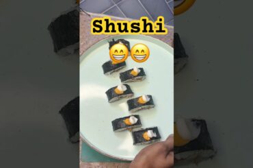 Shushi bonai dilu ❤️😁 taku ghorte #foodie #cooking #sushi