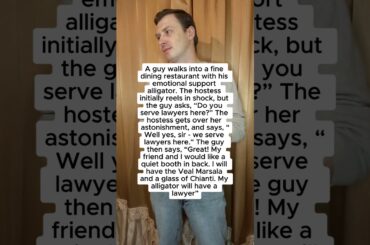 A guy walks into a fine dining restaurant #shorts