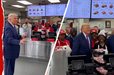 Trump Visits Georgia Fast Food Chain, Signs Autographs Ahead of Rally on Economy