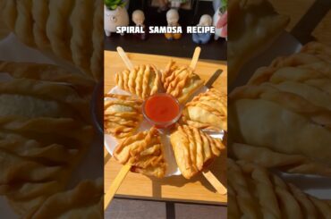Spiral samosa recipe #shorts #recipe #snacks #samosa #potato #shortsfeed #trending #viral #cooking