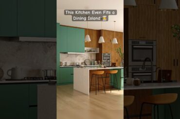 Wait Till You See The Dining Island👌❤️ #modularkitchen #kitchendesign #kitchenstyle