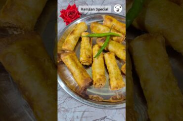 10 Minutes Ramzan Special Chicken Roll Recipe | Potato Snacks | Iftar Recipes #shorts​