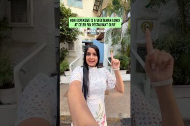 How Expensive Is it to eat Lunch at Celeb Fav Restaurant Olive in Mumbai | Anisha Dixit | #shorts