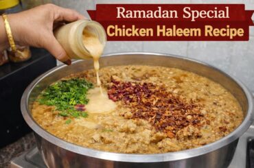 Hyderabadi Haleem Recipe || Ramadan Special Chicken Haleem Recipe By Farhana Cooking