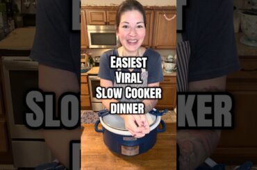 Easiest Viral Slow Cooker Dinner! #fypシ #recipe #dinner #crockpot #cooking #slowcooker #beef #viral
