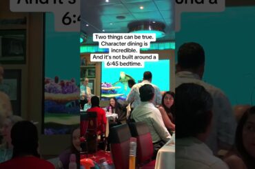 What no one tells you about Disney Cruise dining with toddlers.