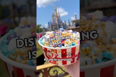 FREE DISNEY DINING IS BACK ‼️