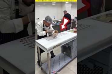 cake made on table.😱