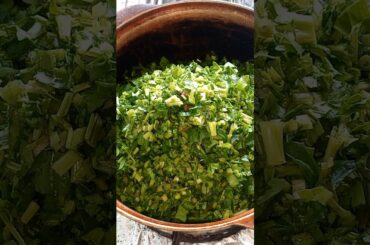 Homemade Green Somsa in a Pan | Relaxing Cooking ASMR #shorts #food #cooking #asmr #green